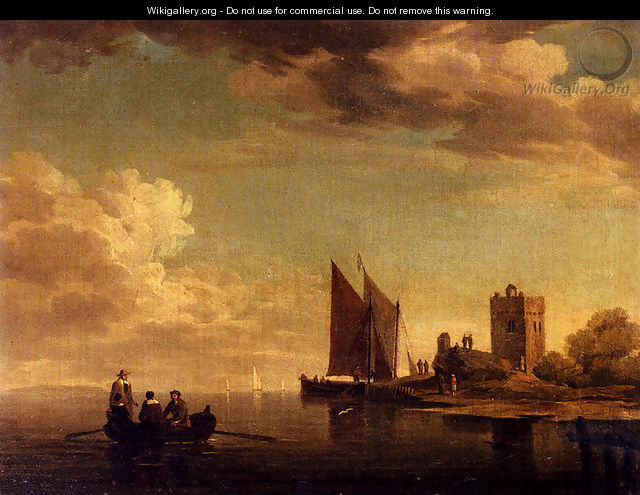 Two Views Of Blankenburg Castle Off The Coast Of Flanders (Pic 1) - Charles Brooking