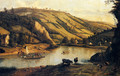 An Extensive River landscape, Probably Derbyshire, With Drovers And Their Cattle In The Foreground - Jan Siberechts