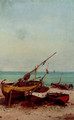 Bateaux de peches sur la plage - Theodor Alexander Weber
