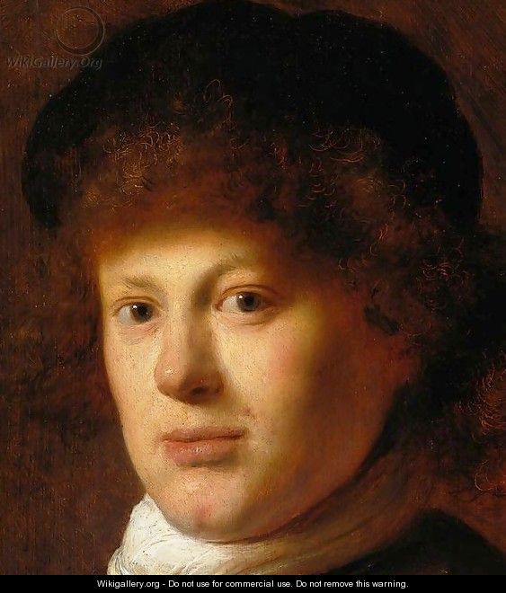 Portrait of Rembrandt [detail #1] - Jan Lievens