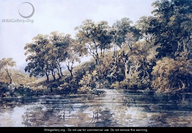 Trees and Pond near Bromley, Kent - Thomas Girtin