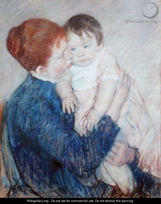 Agatha and Her Child, 1891 - Mary Cassatt