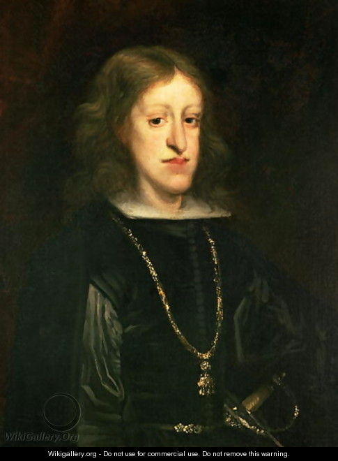 Charles II (1661-1700) of Spain - Juan Carreno De Miranda