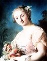 Summer: a girl holding peaches - Rosalba Carriera