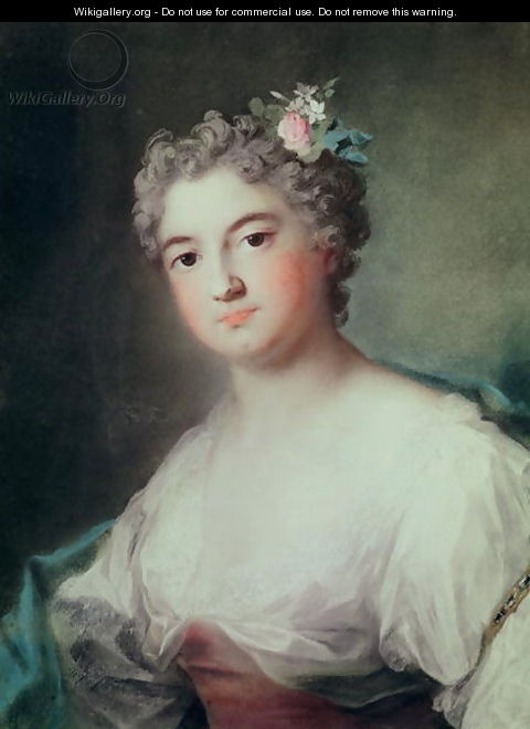 Portrait of Mademoiselle de Clermont, aged 23 - Rosalba Carriera