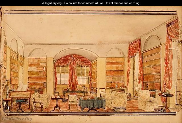 The Library at Aynhoe - Julia Cartwright