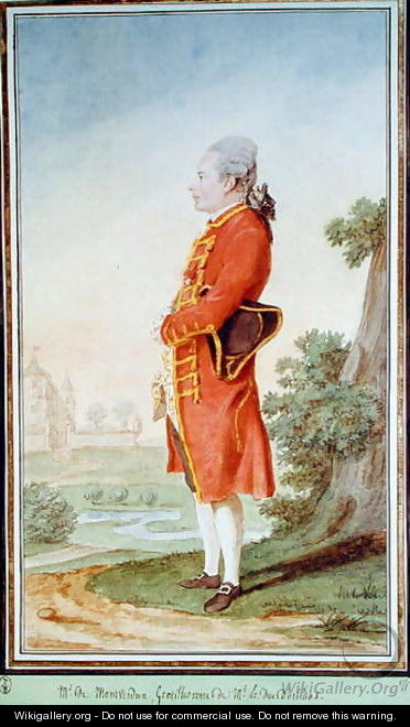 Gaspard-Claude de Fleurieu, Sieur de Montverdun, servant to the Duke of Orleans, 1770 - Louis (Carrogis) de Carmontelle