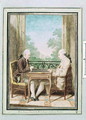 Baron d'Huart and Monsieur de Fraguier Playing Backgammon, c.1760 - Louis (Carrogis) de Carmontelle
