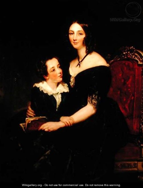 Portrait of Eliza Boardman and her son, Robert, 1848 - Margaret Sarah Carpenter