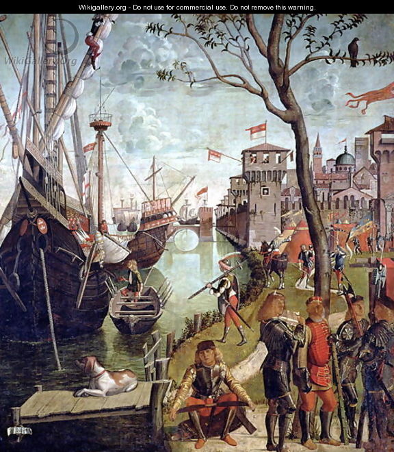 Arrival of St.Ursula during the Siege of Cologne, from the St. Ursula Cycle, 1498 - Vittore Carpaccio