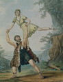 Madame Deshayes and James Harvey d'Egville (c.1770-1836) in the Ballet-Pantomime 'Hercules and Deianeira', pub. 1804 - Antoine Cardon
