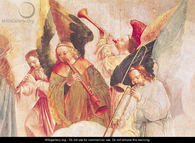 Musical Angels (detail-1, from The Assumption of the Virgin) - Carlos Taborda Vlame Frey