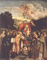 Madonna and Child with SS. Domenic, Barbara, Catherine and others - Cariani