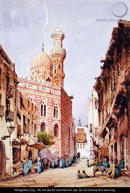 A Cairo Street Scene - Gabriel Carelli