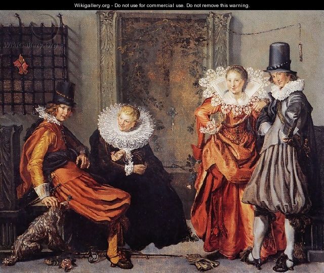Elegant Courting Couples - Willem Buytewech