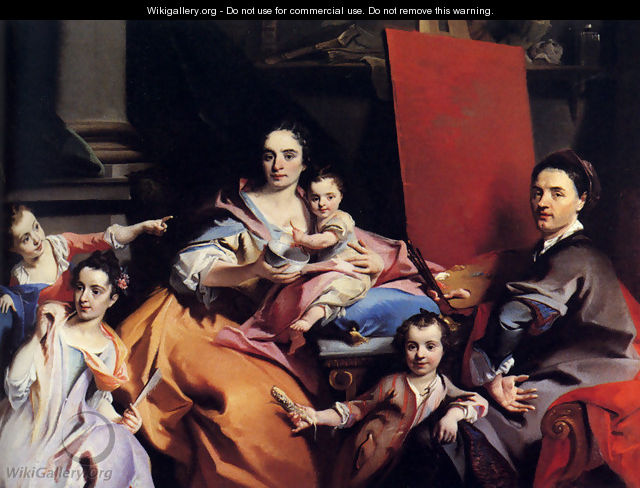 Self-Portrait With The Family - Carlo Innocenzo Carloni