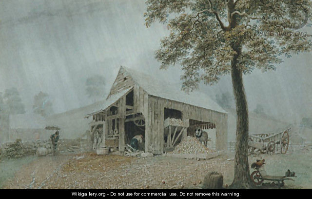 Rainstorm - Cider Mill at Redding, Connecticut - George Harvey