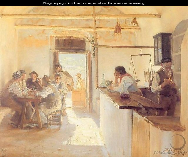 Taberna en Ravello - Peder Severin Krøyer