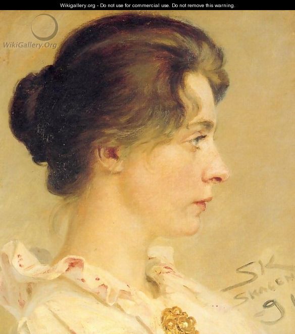 Marie de perfil - Peder Severin Krøyer