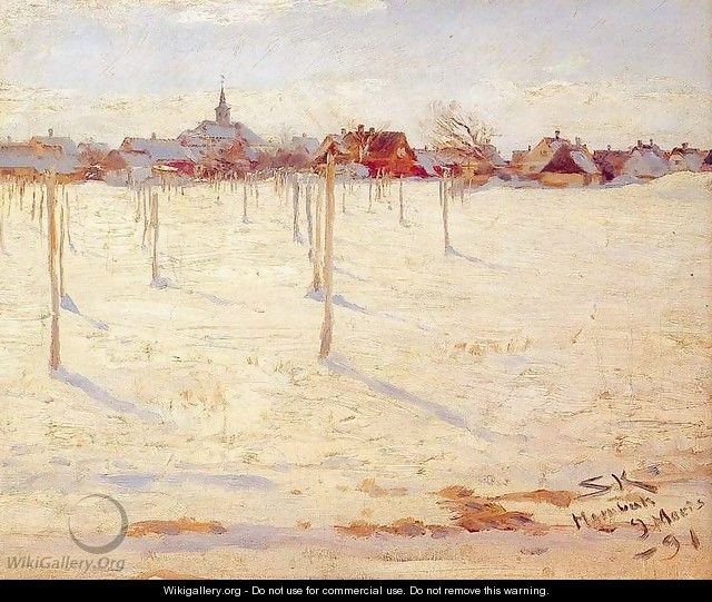 Hornbaek en invierno - Peder Severin Krøyer