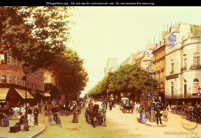 Le Boulevard Des Italiens - Edmond Georges Grandjean