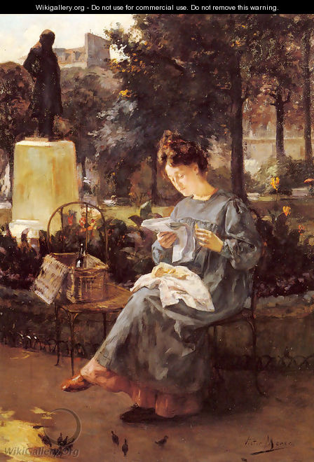 Afternoon in Luxembourg Gardens - Victor Marec