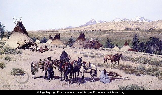 Among the Foothills - Henry Farny