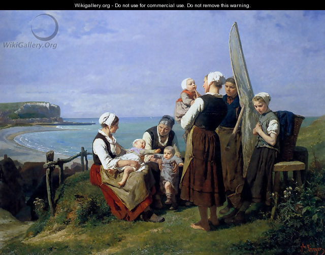Saturday Afternoon On The Coast Of Normandy - Jules Trayer