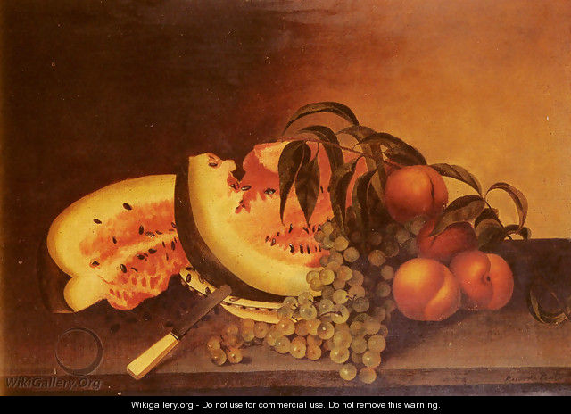 Still Life With Watermelon - Rubens Peale