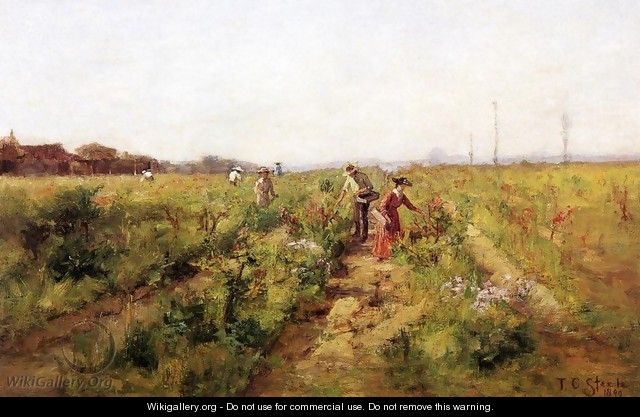 In the Berry Field - Theodore Clement Steele