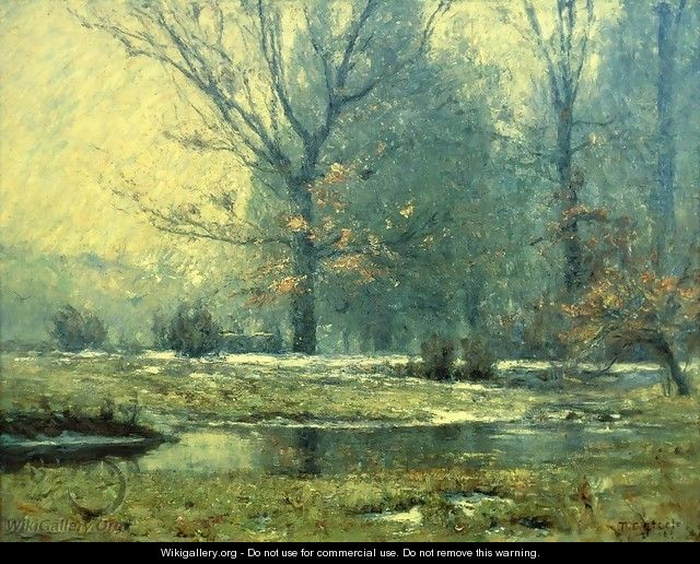 Creek in Winter - Theodore Clement Steele