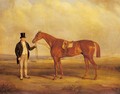 A Gentleman Holding Dangerous, the Winner of the 1833 Derby - John Ferneley, Snr.