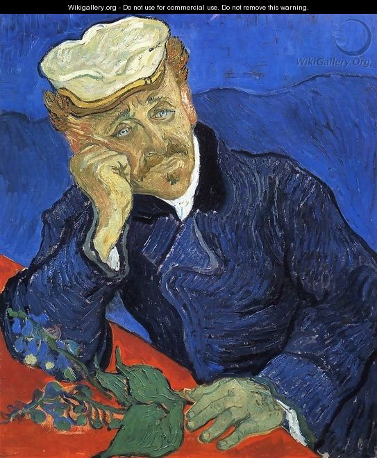 Portrait Of Doctor Gachet - Vincent Van Gogh