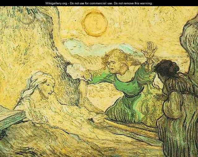 The Raising Of Lazarus (after Rembrandt) - Vincent Van Gogh