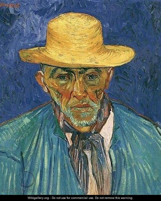 Portrait Of Patience Escalier Shepherd In Provence - Vincent Van Gogh