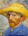 Self Portrait With Straw Hat IV - Vincent Van Gogh