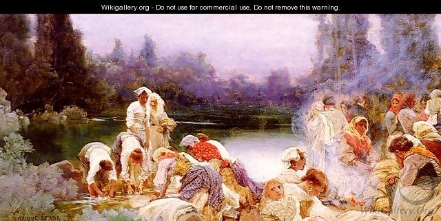 Washerwomen At The River