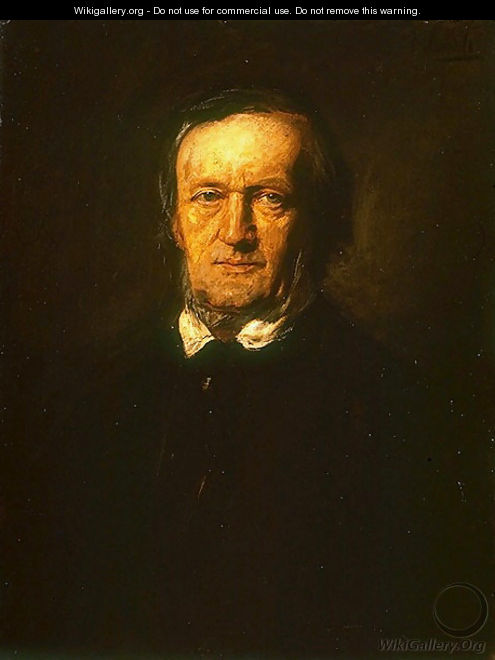 Bildnis Richard Wagner (Portrait of Richard Wagner) - Franz von Lenbach