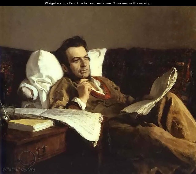 Portrait of the Composer Mikhail Glinka - Ilya Efimovich Efimovich Repin