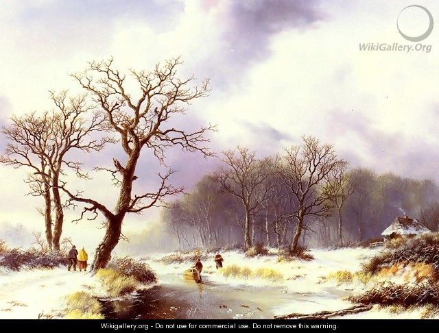 A Winter Landscape - Willem Bodemann