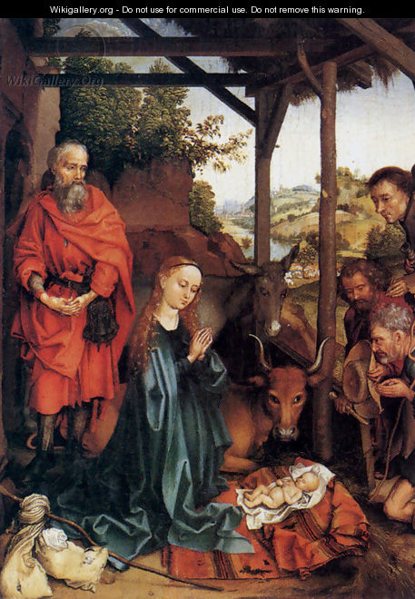 Adoration Of The Shepherds - Martin Schongauer