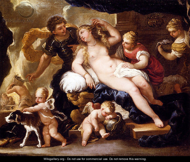 Venus And Mars - Luca Giordano