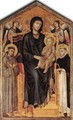 Madonna Enthroned with the Child, St Francis St. Domenico and two Angels - (Cenni Di Peppi) Cimabue