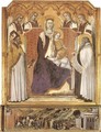 Madonna with Angels between St Nicholas and Prophet Elisha - Pietro Lorenzetti