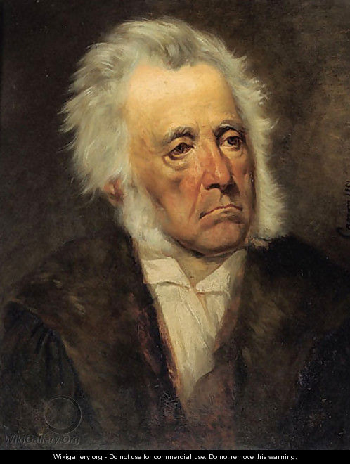 Portrait of Arthur Schöpenhauer - Hans (Johann von Strasiripka) Canon