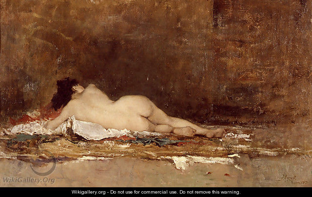 Desnudo (Apunte) (Nude (Note)) - Juan Joaquín Agrasot