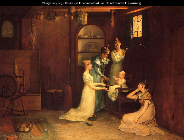 Playing with Baby - Francis Davis Millet