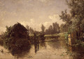 Canal abandonado. Vriesland (Holanda) (Abandoned Canal. Vriesland (Holland)) - Carlos de Haes