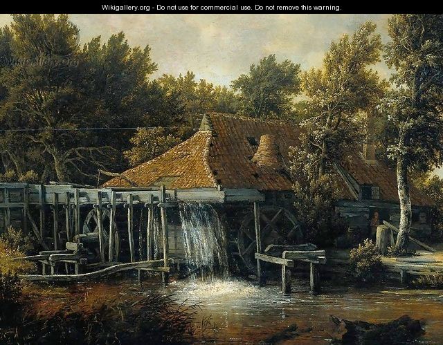 A Water Mill [detail #1] - Meindert Hobbema
