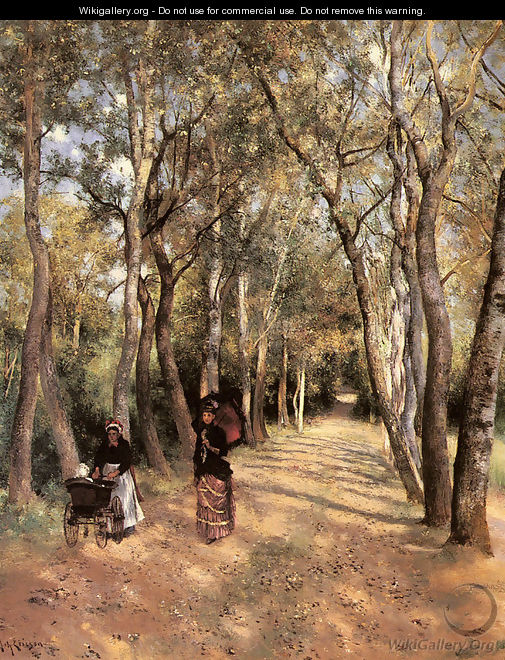 A Woodland Path In Haut Meudon - Johan Ericson